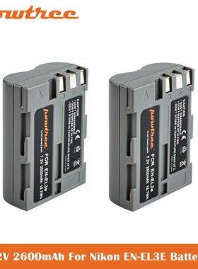 7.2V 2600mAh For Nikon EN EL3e, EL3, EL3a, D700, D300s, D30