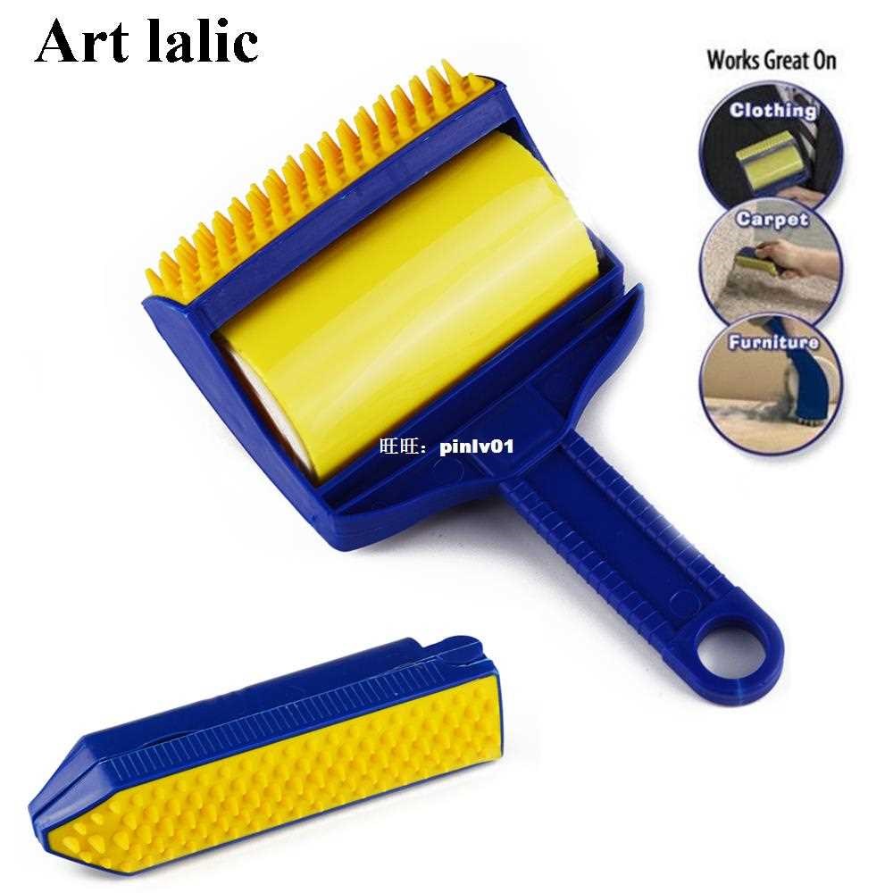 2Pcs/ Set Reusable Sticky Tool Picker Cleaner Lint Roller Pe