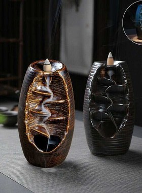 Backflow Incense Burner Ceramic Aromatherapy Furnace Smell A