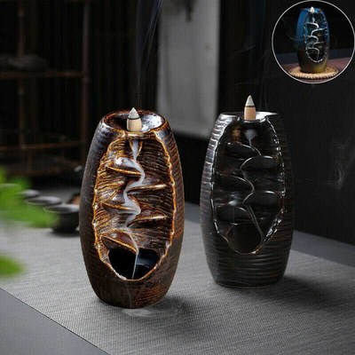 Backflow Incense Burner Ceramic Aromatherapy Furnace Smell A