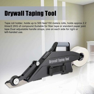 Drywall Taping Tool with Quick-Change Inside Corner Wheel Ha