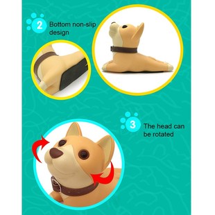 Stopper Door Dog Puppy Wedge Cartoon Doorstop Cute