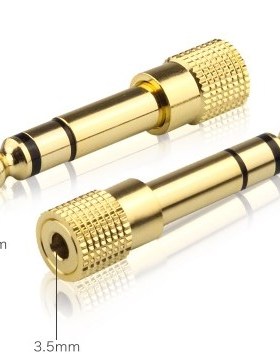 6.5MM Male to 3.5MM Female Jack Plug Audio Headset Micropho