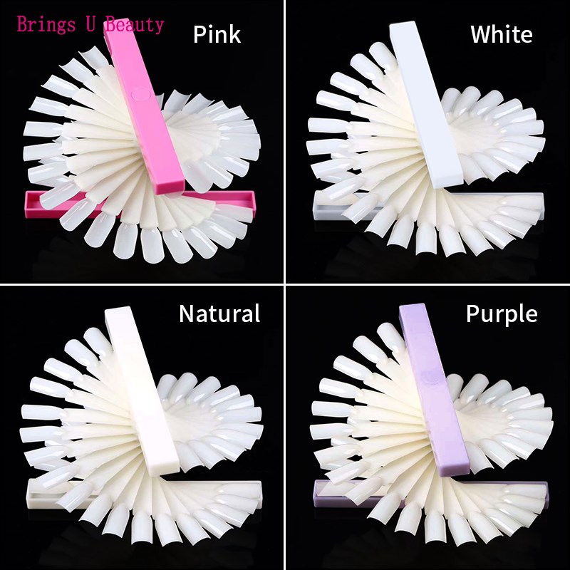 36pcs Nail Tips Practice Display Stands Tool Whirl Nail Tip