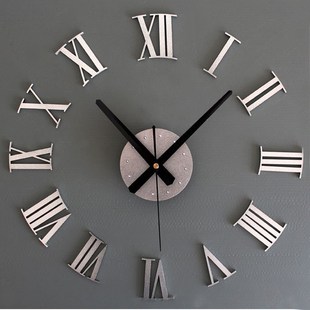 Diy Luxury 3D WALL CLoCk LArge Size Home DeCorAtion Art CLoC