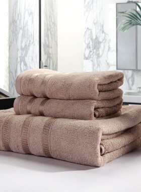 COTTON 3PC FACE HAND BATH BATHROOM TOWELS Set