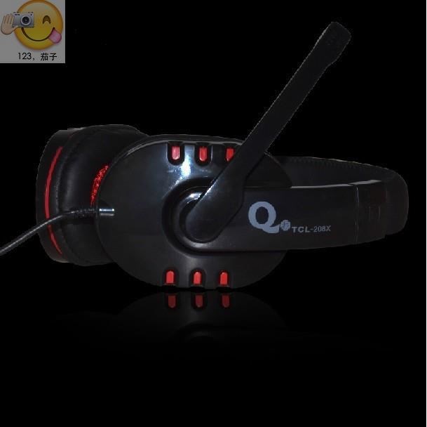 - E208X headphones earmuffs type headset stereo sound with