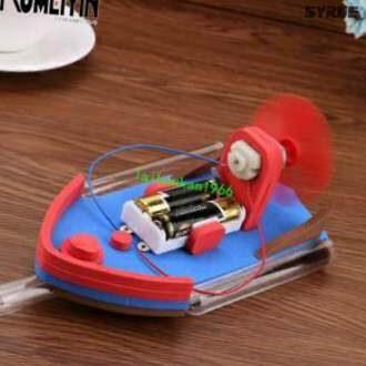 eedboat Boat DIY Mini Power Boat Assembly Model Kids Exerc-