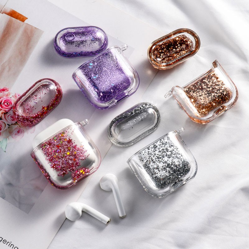 Liquid Quicksand Case For Apple Airpods 2 1 Air Pod Earphon