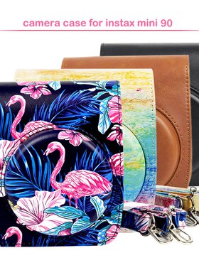 Fujifilm Instax Mini 90 Instant Film Camera Case Bag, PU Le