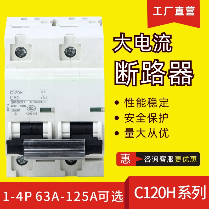 1P 2P 3P 16A 20A 25A 32A 40A 50A 63A 70A 80A 外贸小型断路器