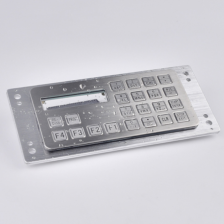 不锈钢工业金属键盘英文键帽