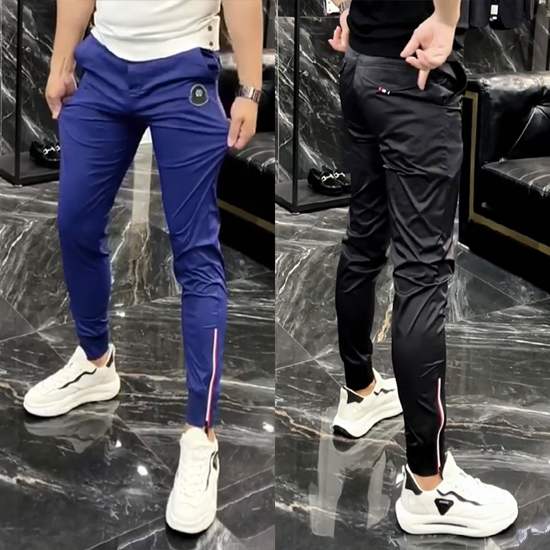 速干裤子男款户外修身束脚运动裤