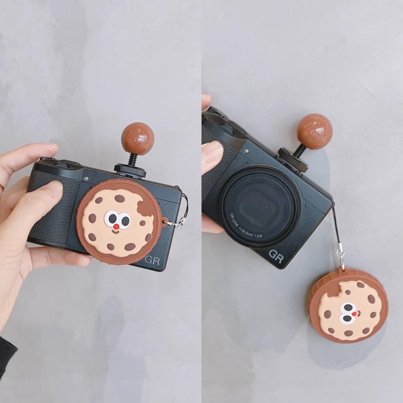 耐影 卡通硅胶镜头盖适用于理光GR GR2 GR3镜头盖保护盖GR1 GRlll GRll相机镜头保护盖