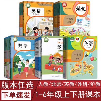 任选小学语文数学英语课本教材