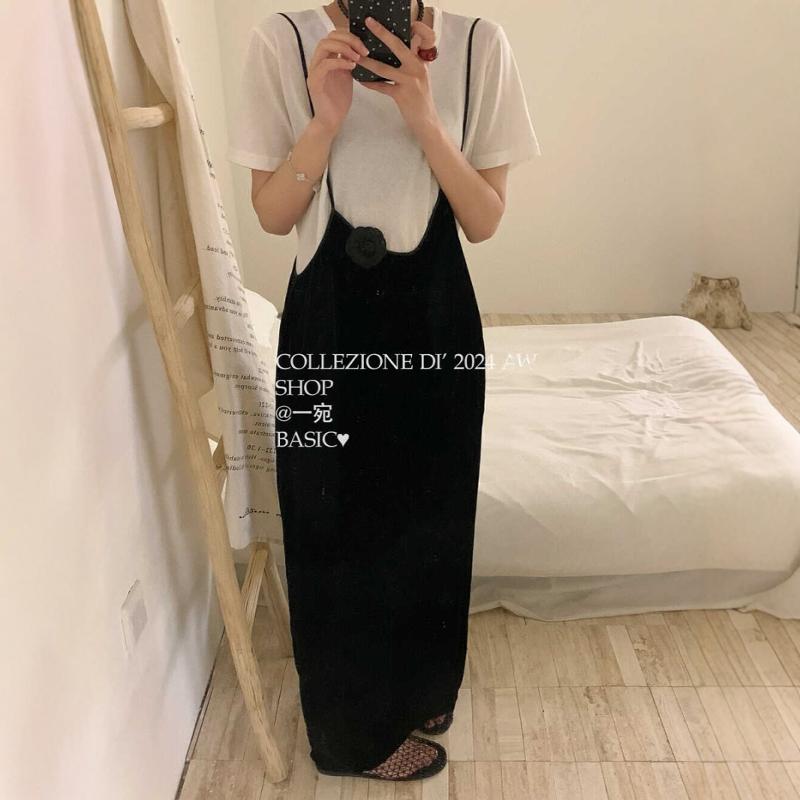 立陶宛丝绒进口背带裤100%桑蚕丝