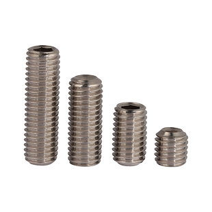 普贤 304不锈钢美制六角槽无头紧定螺丝美标凹端机米顶丝粗牙批发