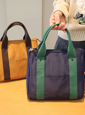 日式饭盒袋上班族带饭带午餐加厚保温铝箔便当包保温袋子防水通勤