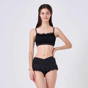 糖果色网纱polewear套装钢管舞服短裤美背专业防走光运动背心上衣