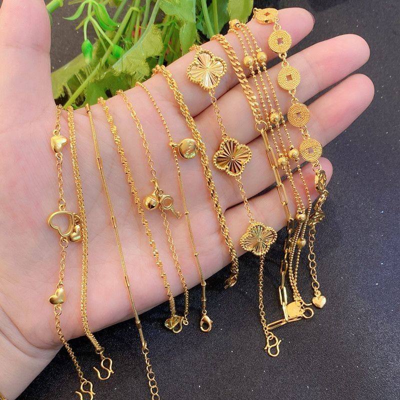 简约时尚沙金不掉色四叶草