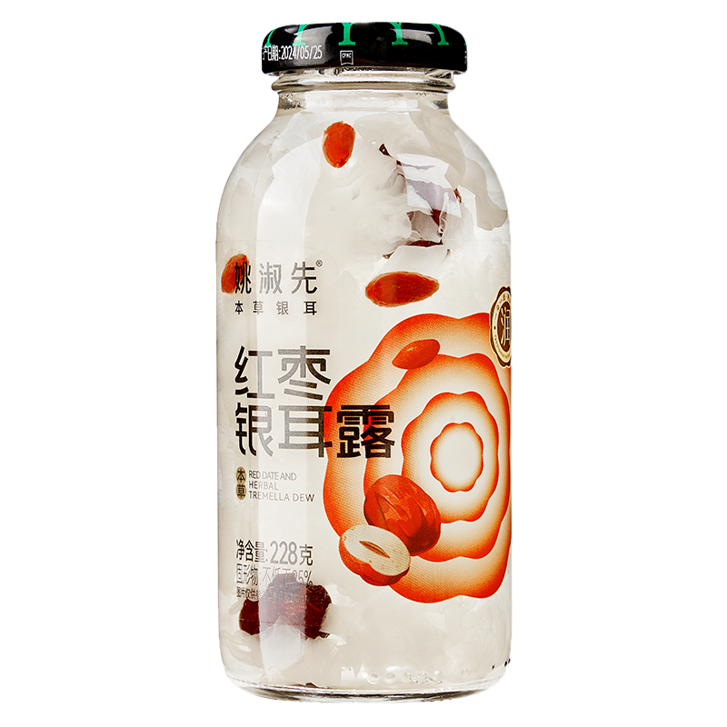 姚淑先本草银耳羹免冲泡免煮即食早餐代餐红枣枸杞羹228g*6瓶装