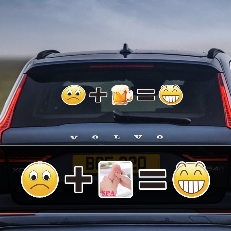 2025网红搞笑车贴纸有趣的车贴汽车趣味车身贴创意个性表情包装饰
