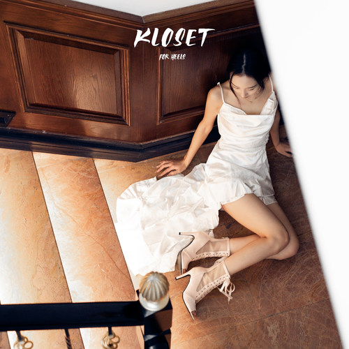 爵士舞网靴heels缎面绑带镂空凉鞋女细跟鱼嘴短靴跳舞高跟鞋粉杏