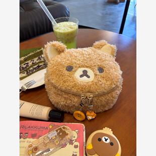 轻松熊化妆包女便携2025新款大容量旅游洗漱收纳包高颜值手提包