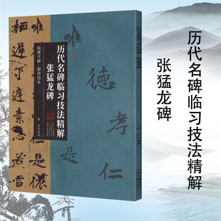 历代名碑临习技法精解张猛龙碑技法详解·超清范本 张猛龙碑临摹字帖集字刻拓解析楷书教程书籍