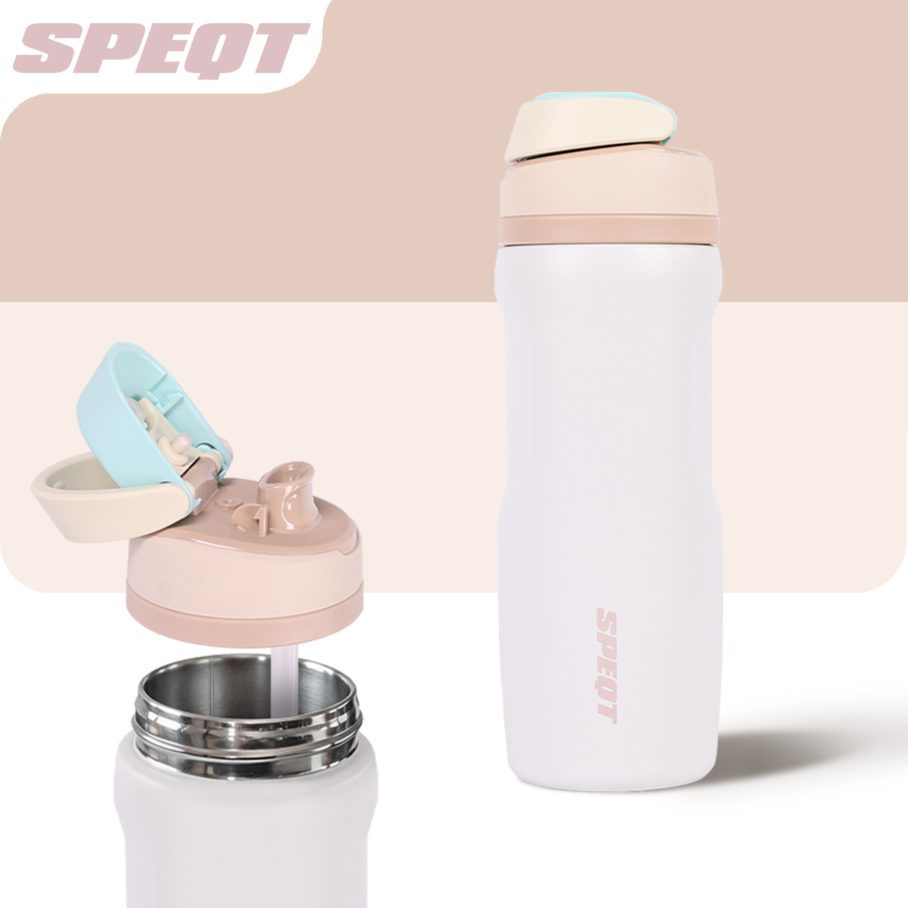澳洲SPEQT 保温杯吸管杯保冷大容量不锈钢水杯高颜值便携杯子礼物