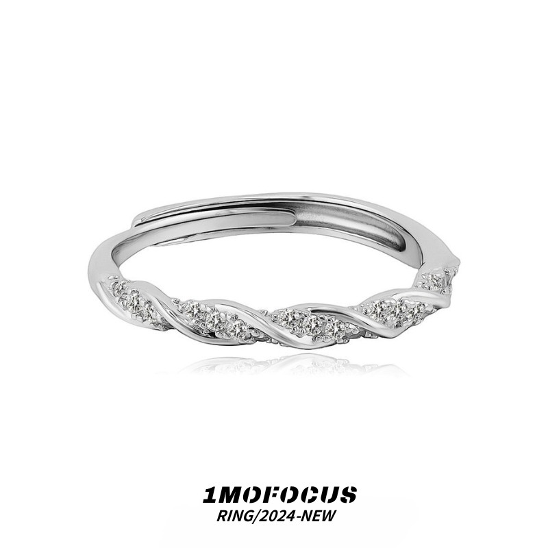 爱河缠绕戒指女小众高级感