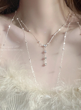 纯欲胸链女身体装饰链情趣性感锁骨链高级感项链轻奢小众乳链配饰