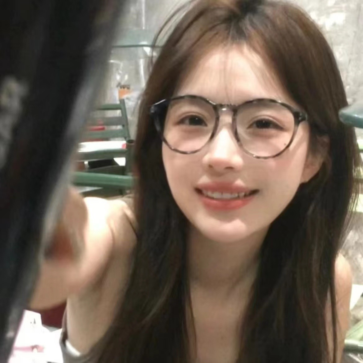 大媛家Sunny 网红同款素颜防蓝光平光镜女ins大脸可配近视眼镜潮