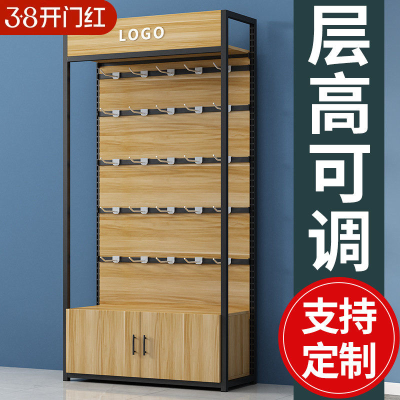 手机配件展示架置物架多层挂钩陈列柜便利店可调节零食架超市货架
