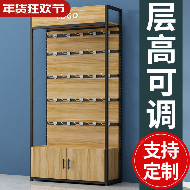 手机配件展示架置物架多层挂钩陈列柜便利店可调节零食架超市货架