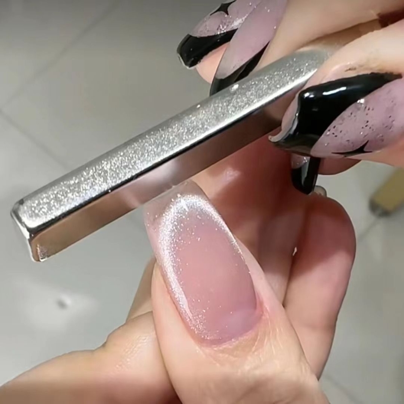 美甲猫眼吸铁石磁铁指甲油胶专用磁铁条工具强力加大号圆柱吸铁石