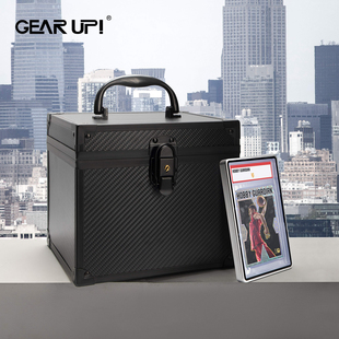 评级卡保护壳专用收纳箱宝可梦球星卡卡砖金属框适配箱卡展手提箱