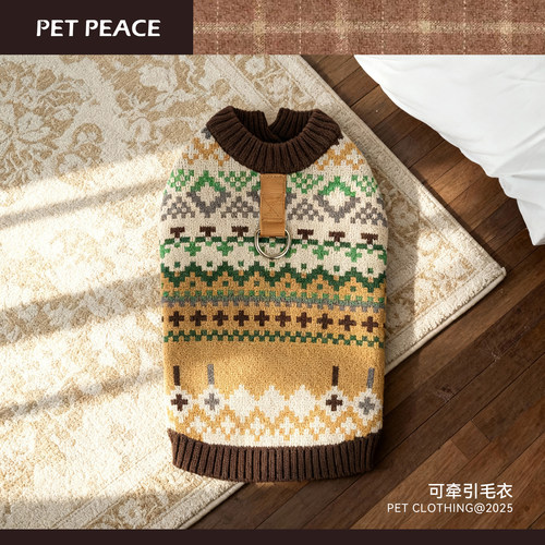 开衫毛衣/可牵引设计/保暖舒适