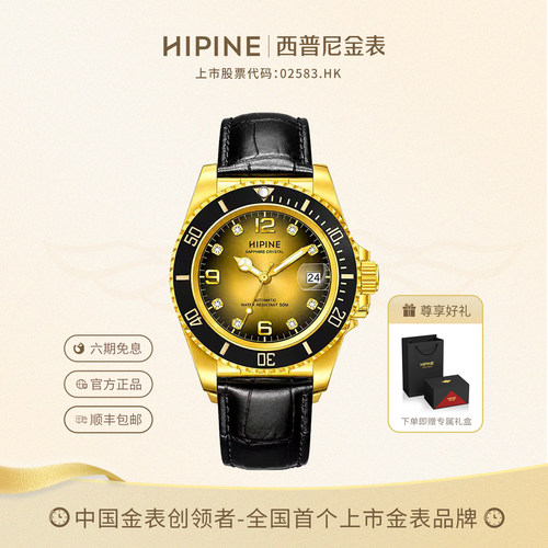 HIPINE西普尼金水鬼金表