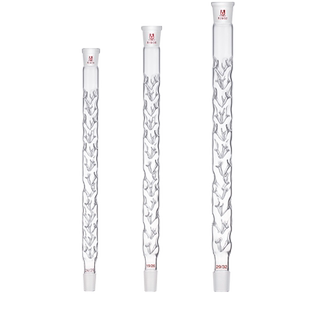玻璃刺形蒸馏柱100/200/250/300/400500/600mm/19*2/24*2/29*2垂刺型分馏柱具刺型精馏柱管直行冷凝管实验室