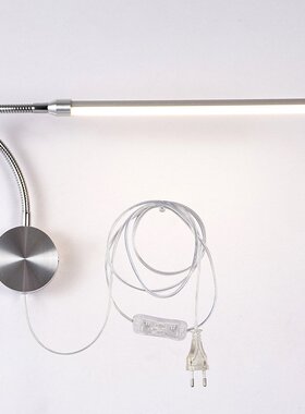 6WLED壁灯室内卧室床头阅读学习灯家用照明带开关插头线壁挂简约