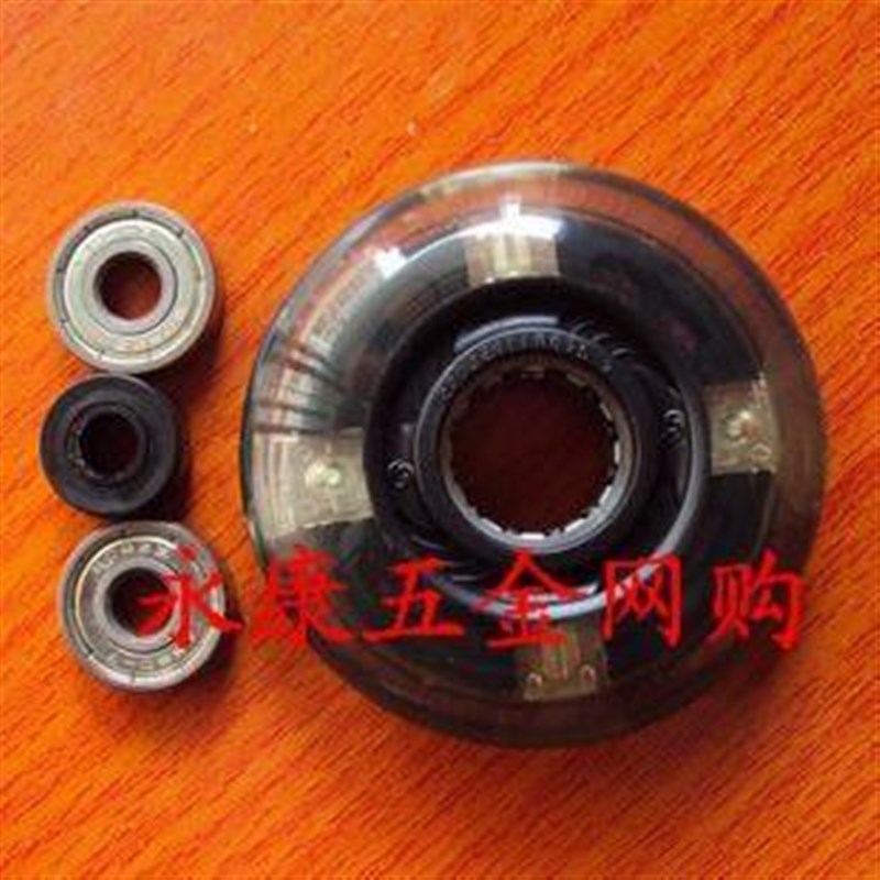 激光轮四盏灯闪光轮 滑板车 溜y冰鞋 漂移板配件 高弹耐磨 轮子70