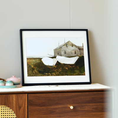 黑色实木画框照片打印加相框定制空框高级感装裱diy木制a3圆角框