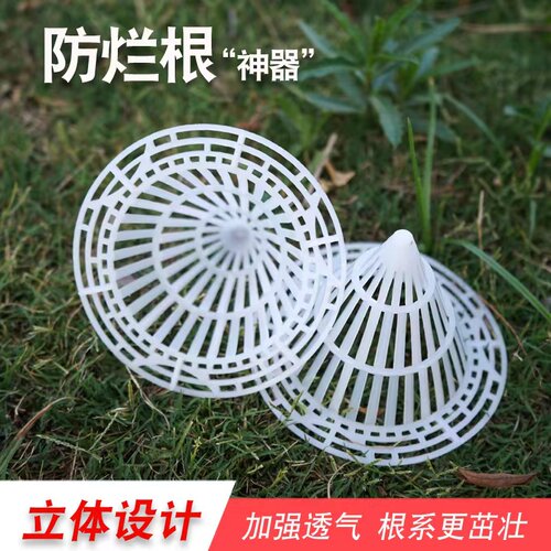 新款加厚花盆垫片底孔垫网透气防烂根神器兰花沥水罩底部锥形网片