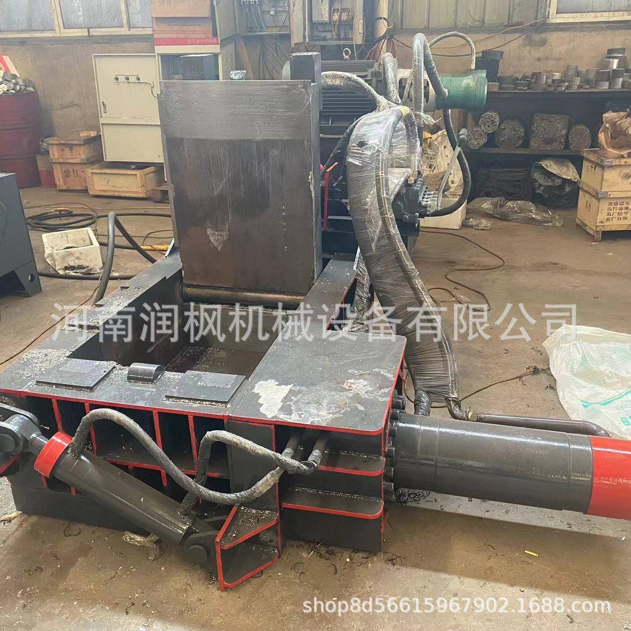 铁销铝刨花压块机 液压易拉罐废品压缩打包机 废铁废铝金属压块机