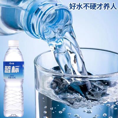 大瓶新货今麦郎550ml蓝标纯净水