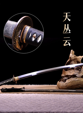 龙泉市刀剑五枚合防身宝剑防身一体手工锻打日本剑硬剑兵器未开刃