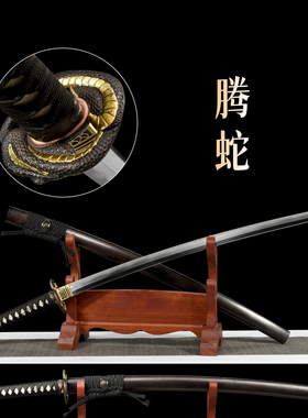 龙泉刀剑武士刃一体锻打收藏摆件手工锻打冷兵器未开刃