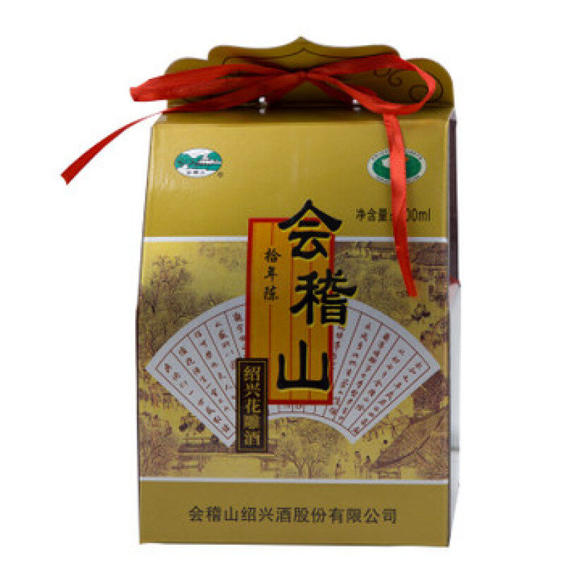 绍兴黄酒会稽山酒文化十年陈花雕瓷瓶半干型500m单瓶 500MLX6整箱