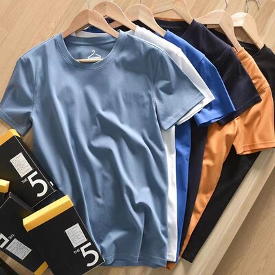 夏季T恤短袖男 Men short sleeve casual tops Summer tshirt man